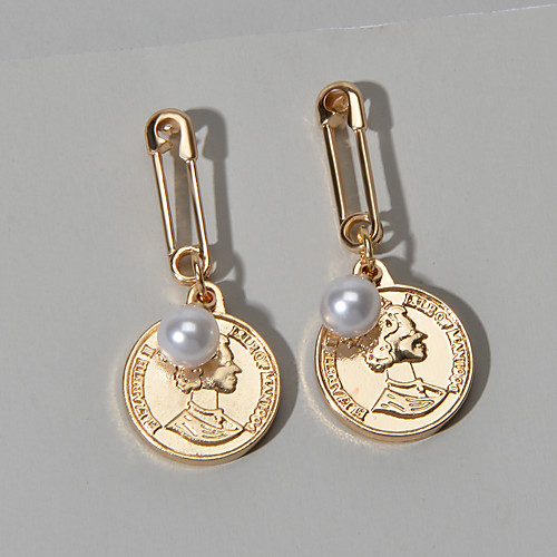

Women's Earrings Geometrical Wedding European Trendy Fashion Modern French Earrings Jewelry Gold For Party Evening Engagement Vacation Birthday Beach 1 Pair