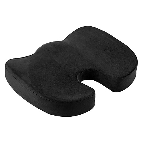 

Car Seat Cushion Pad Black Coccyx Orthopedic Seat Cushion Lumbar Support Comfort Memory Foam Pad For Chair Car Office Home