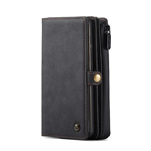 

Caseme Case For Apple iPhone 11 / iPhone 11 Pro / iPhone 11 Pro Max Card Holder / Shockproof / Dustproof Full Body Cases Solid Colored PU Leather / TPU