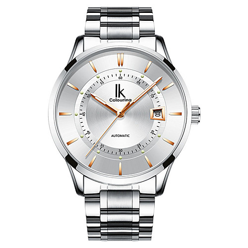 

Men's Mechanical Watch Automatic self-winding Formal Style Vintage Style Stainless Steel Silver Water Resistant / Waterproof Noctilucent Analog Classic Fashion - BlackGloden WhiteGolden White