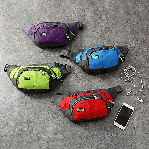 

Running Belt Fanny Pack Belt Pouch / Belt Bag for Running Hiking Outdoor Exercise Traveling Sports Bag Adjustable Waterproof Portable Nylon Men's Women's Running Bag Adults