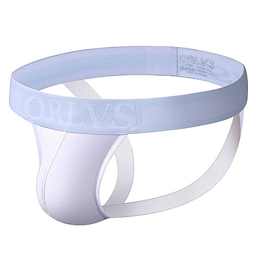 

Men's Jockstrap Athletic Supporters Sports Underwear Sports & Outdoor Shorts Bottoms Cotton Winter Running Walking Jogging Training Quick Dry Breathable Soft Sport White Orange Green Sky Blue