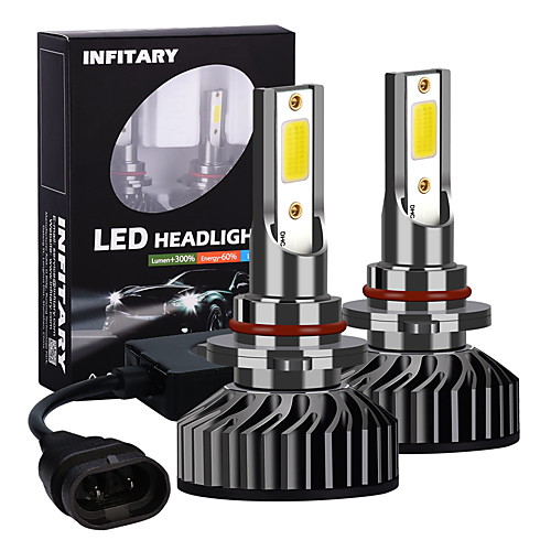 

Infitary High Brightness 2pcs 9005 COB Chip LED Car Headlight 72W 6500K Auto LED Car Lights