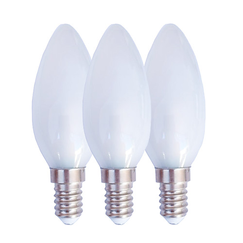 

3pcs 2.5 W LED Candle Lights 130 lm E14 E27 C35 25 LED Beads SMD 3014 Warm White White 220 V