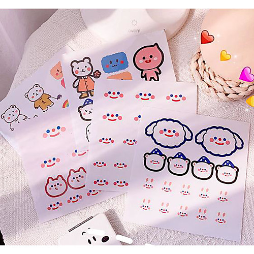 

DIY Toys Cartoon Stickers Dog Bear Heart Door Sticker Adorable Lovely PVC (Polyvinylchlorid) for Kid's Adults' All Boys and Girls