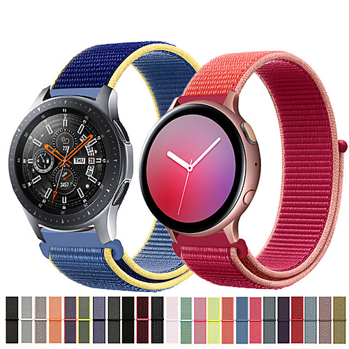

Nylon Wrist Strap Watch Band for Samsung Galaxy Watch 46mm / Galaxy Watch Active 2 / Gear S3 Classic / S3 Frontier / Galaxy Watch 42mm / Gear S2 Classic / Gear Sport Replaceable Bracelet Wristband