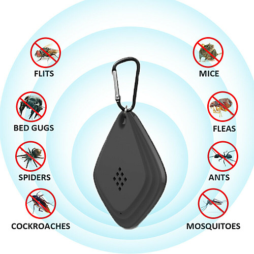 

2 Pcs Ultrasonic Repeller Anti Mosquito Outdoor Insect Repeller Electronic Ultrasonic Repeller for Cockroach Control Pest and Mosquito Repeller
