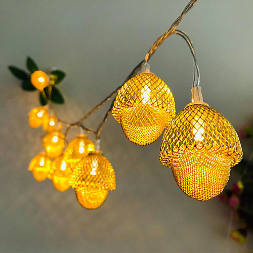 

3M 20 LEDs Creative Hazelnut Acorn LED String Lights USB Plug-in Fairy Lights Christmas Wedding Garden Party Family Party Room Decoration Pendant