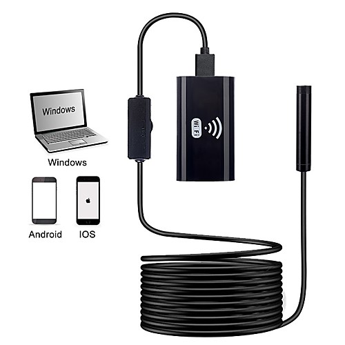 

WIFI Endoscope Camera 8mm lens HD720P Soft Hard wire wireless endoscopio waterproof inspection borescope for smart phones