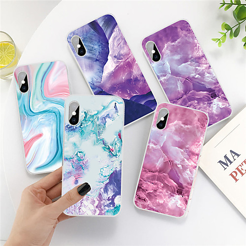 

Case For Apple iPhone 11 11 Pro 11 Pro Max XS XR XS Max 8 Plus 7 Plus 6S Plus 8 7 6 6s SE 2020 5 5S Transparent Pattern Back Cover Marble Soft TPU