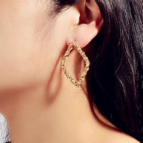 

Women's Earrings Geometrical Wedding Stylish Trendy Modern Cute French Earrings Jewelry Gold For Birthday Party Evening Engagement Vacation Beach 1 Pair