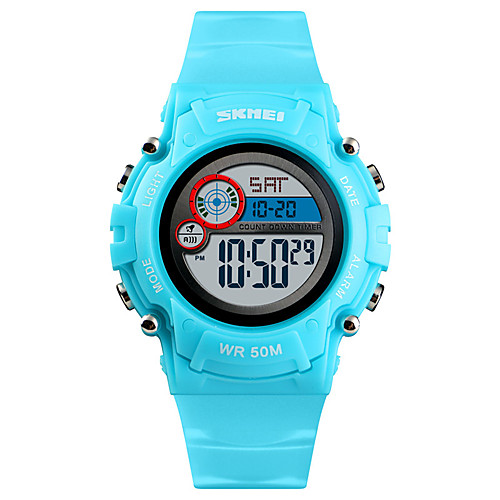 

SKMEI Kids Digital Watch Digital Sporty Silicone 30 m Calendar / date / day Chronograph Alarm Clock Digital Outdoor - Black Blue Red One Year Battery Life