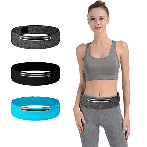 

Running Belt Fanny Pack Belt Pouch / Belt Bag for Running Hiking Outdoor Exercise Traveling Sports Bag Reflective Adjustable Waterproof Tactel Lycra Men's Women's Running Bag Adults