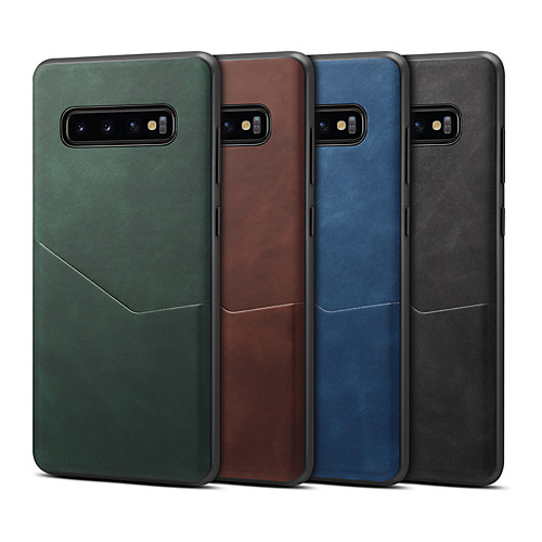 

Case For Samsung Galaxy S10/S10 Plus/S20/S20 Plus/S20 Ultra/Note 10/Note 10 Plus/Note 9/Note 8 Card Holder / Shockproof Back Cover Solid Colored PU Leather / TPU