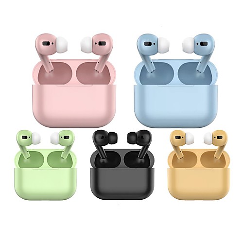 

LITBest Macaron TWS 3 True Wireless Earbuds Bluetooth 5.0 Headphones Wireless Charging Rename GPS Find My Devices (iOS) 1 to 1 Replica for Android iOS Windows Smartphones