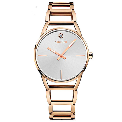 

Ladies Steel Band Watches Elegant Fashion Stainless Steel Quartz Rose Gold WhiteSilver Silver / Black Water Resistant / Waterproof Noctilucent Analog