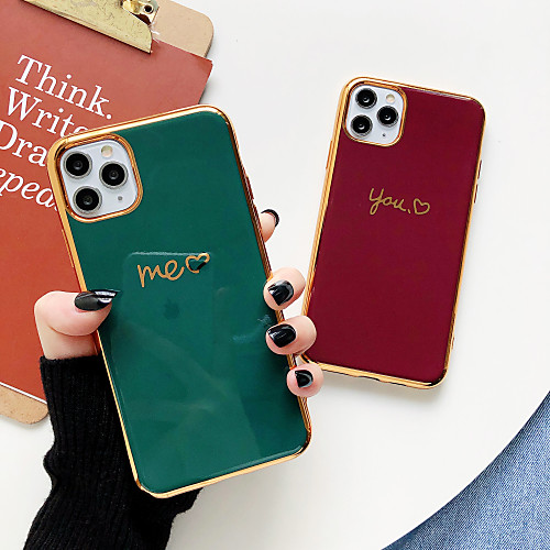 

Case For Apple Shockproof / Pattern Full Body Cases Word / Phrase / Heart TPU