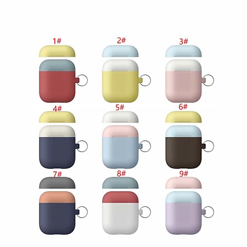 

Earphone Case For AirPods 1&2 Silicone Double Hat Headphone Case
