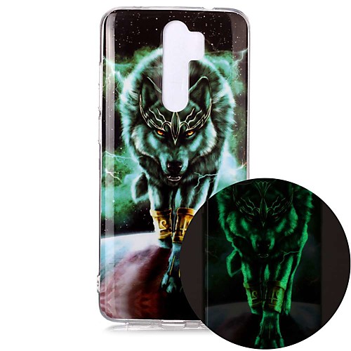 

Case For Xiaomi Redmi Note 7 Redmi Note 8 Redmi Note 8 Pro Glow in the Dark / Pattern Back Cover Ferocious Wolf TPU for Mi 10 Mi 10 Pro