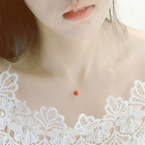 

Women's Choker Necklace Pendant Necklace Dainty Basic Trendy Fashion Copper White Black Red Blushing Pink Green 40 cm Necklace Jewelry For Anniversary Street Birthday Party Beach Festival