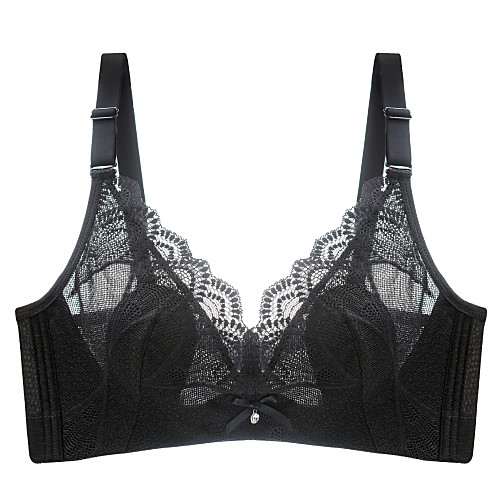

Women's Bra Wireless Lace Bras Full Coverage Lace Sexy Dusty Rose