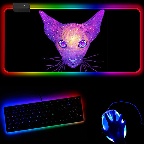 

2503504mm Gaming Mouse Pad Luminous Mouse Pad Office Use PVC Leather Cloth Dest Mat