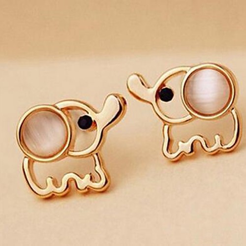 

Women's Stud Earrings Hollow Out Cat Cute Earrings Jewelry Gold For Date