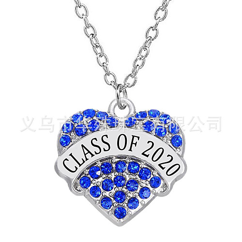 

Pendant Necklace Necklace Heart Statement European Trendy Rock Chrome White Blue Blushing Pink 45 cm Necklace Jewelry For Prom Street Festival