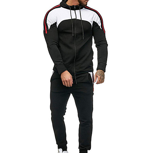 

Men's Activewear Set Color Block Basic White Black Red Army Green Dark Gray Navy Blue US32 / UK32 / EU40 US34 / UK34 / EU42 US36 / UK36 / EU44 US38 / UK38 / EU46 US40 / UK40 / EU48 US44 / UK44 / EU52