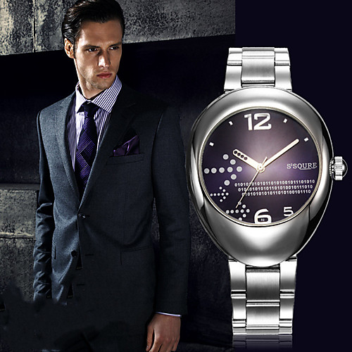 

Men's Mechanical Watch Quartz Stainless Steel 30 m Water Resistant / Waterproof Day Date Analog Fashion Cool - White Blue One Year Battery Life