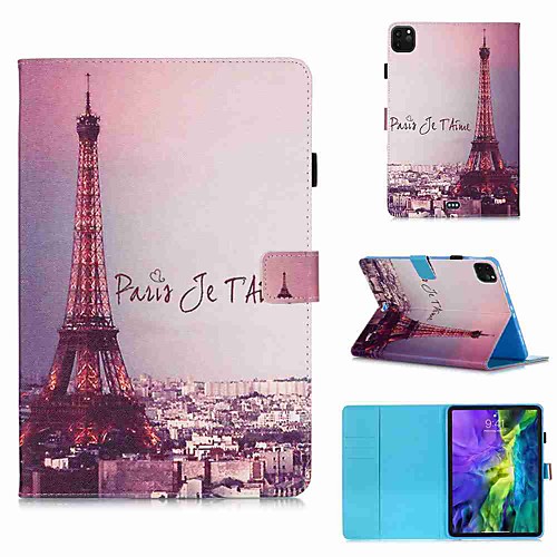 

Case For Apple iPad Pro 11''(2020) / iPad 2019 10.2 / Ipad air3 10.5' 2019 Wallet / Card Holder / with Stand Full Body Cases Autograph Tower PU Leather / TPU for iPad Air / iPad 4/3/2 / iPad (2018)