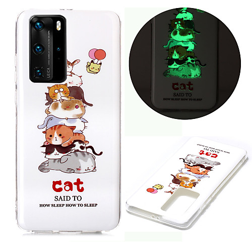 

Case For Huawei P40 Pro Huawei P40 lite Phone Case TPU Material Painted Pattern IMD Luminous HD Mobile Phone Case for Huawei P40 P30 Pro P30 lite P30 P20 Pro P20 lite