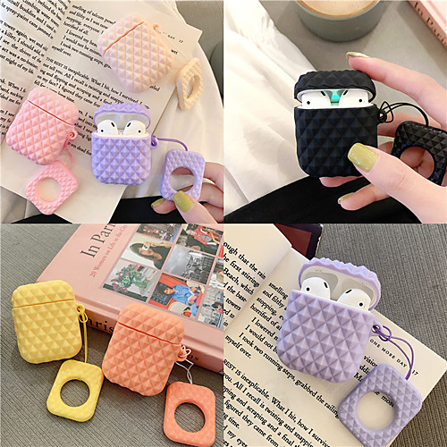 

For AirPods Case Silicone Diamond Bag Earphone Case For Airpods 2 TWS Headphone Case for Apple Air pods Cover Earpods Ring Strap