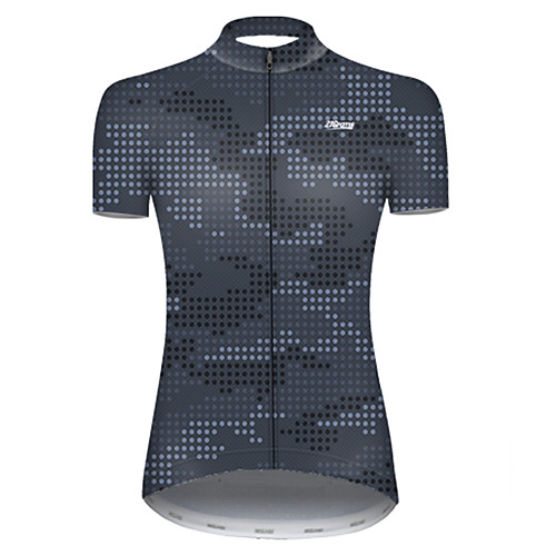 

21Grams Women's Short Sleeve Cycling Jersey Summer Nylon Polyester Camouflage Polka Dot Camo / Camouflage Bike Jersey Top Mountain Bike MTB Road Bike Cycling Ultraviolet Resistant Quick Dry Breathable