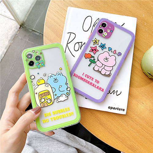

Cartoon Bear Phone Case For Apple iphone 11 Pro se 2020 X XS Max XR Soft TPU Back Cover For iphone 7 8 plus 7plus Cute Lovely Clear Case
