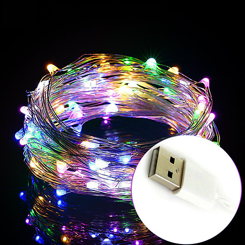 

2M 20 LED String Lights USB Powered Waterproof Light Strings New Year Holiday Christmas Wedding Birthday Family Party Flower Cake Decoration