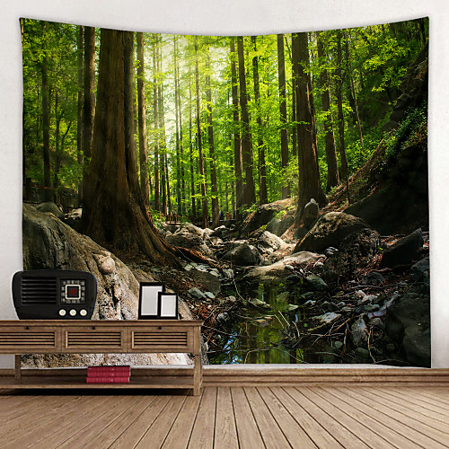 

Thick Woods Digital Printed Tapestry Decor Wall Art Tablecloths Bedspread Picnic Blanket Beach Throw Tapestries Colorful Bedroom Hall Dorm Living Room Hanging