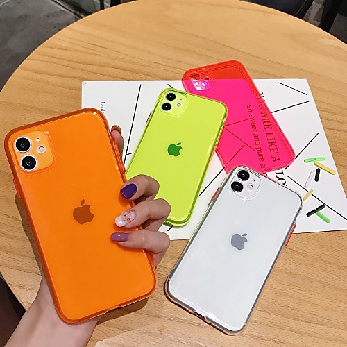 

Solid Colored Transparent TPU for Apple iPhone Case 11 Pro Max X XR XS Max 8 Plus 7 Plus SE(2020) Protection Cover