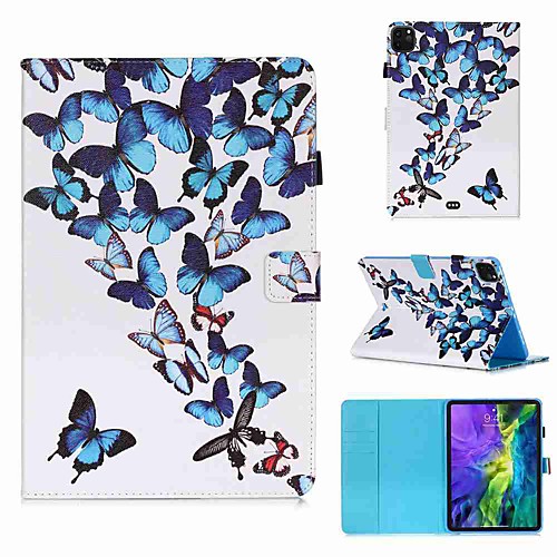 

Case For Apple iPad Pro 11''(2020) / iPad 2019 10.2 / Ipad air3 10.5' 2019 Wallet / Card Holder / with Stand Full Body Cases Butterfly PU Leather / TPU for iPad Air / iPad 4/3/2 / iPad (2018)