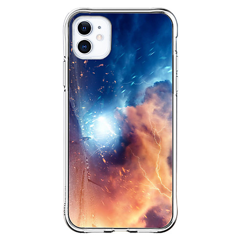 

Case For Apple iPhone 11 11 Pro 11 Pro Max XS XR XS Max 8 Plus 7 Plus 6S Plus 8 7 6 6s SE 5 5S Transparent Planetary Storm Pattern Fall Proof Back Cover Soft TPU