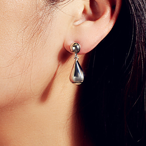 

Women's Earrings Pear Cut Wedding Basic Trendy Modern Cute French Earrings Jewelry Gold / Silver For Birthday Party Evening Engagement Beach Promise 1 Pair