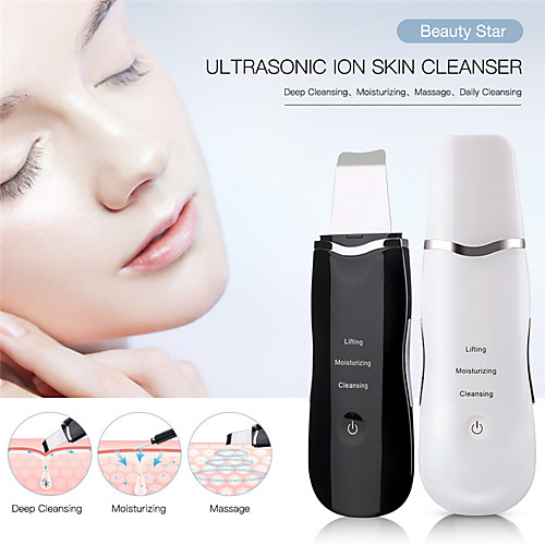 

Rechargeable Ultrasonic Face Cleaning Skin Scrubber Cleanser Vibration Blackhead Removal Facial Pore Peeling Ultrasound Scrubber