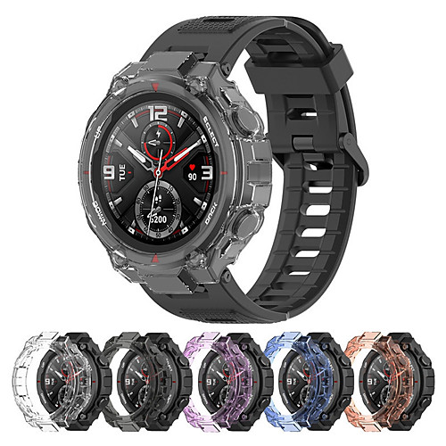 

Case Cover for Amazfit T-Rex Soft TPU Protective Cover Shell Bumper Frame Protector Bracelet Cases For Amazfit T-Rex