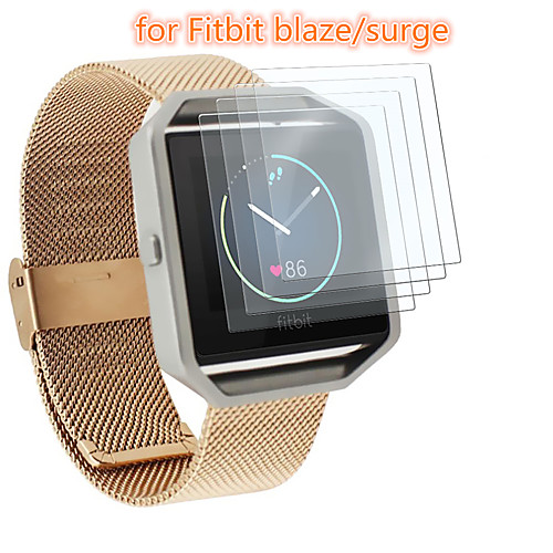 

5 PCS Screen Protector for Fitbit Blaze/Surge/Versa/Versa Lite Watch Tempered Glass Transparent High Definition (HD) Scratch Proof/9H Hardness