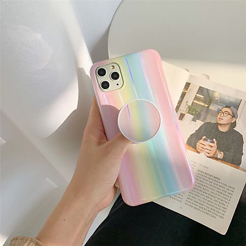 

Laser Marble TPU Protection Cover with Ring Holder for Apple iPhone Case 11 Pro Max X XR XS Max 8 Plus 7 Plus SE(2020)