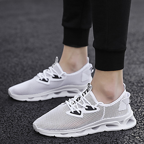 

Men's Summer Classic / Preppy Daily Outdoor Trainers / Athletic Shoes Hiking Shoes / Walking Shoes Mesh Waterproof Non-slipping Height-increasing White / Black / Gray