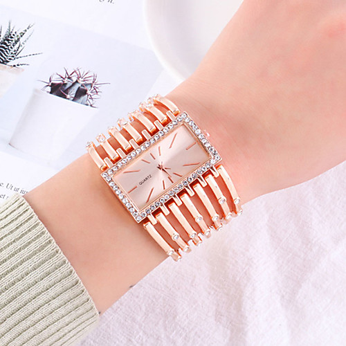 

Women's Quartz Watches Casual Fashion Silver Gold Rose Gold Alloy Chinese Quartz Rose Gold Gold Silver Casual Watch Large Dial 1 pc Analog One Year Battery Life