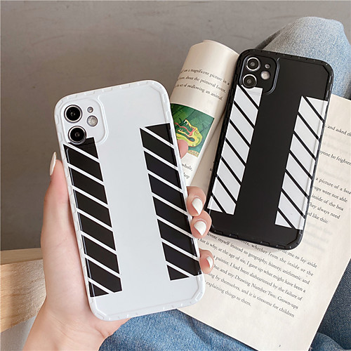 

Gimfun Simple Black White Stripe Case Lovers Hard Plastic Case for Iphone 11 11pro Max se 2020 Xr Xs Max 7 8 Plus Case Back Cover