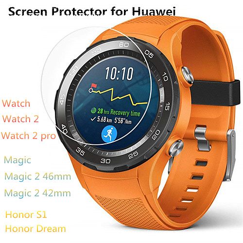

5 PCS Screen Protector for Huawei Watch 2 pro/Watch 2/Watch/Honor Magic 2 46mm 42mm/Magic/S1/Dream Watch Tempered Glass Transparent High Definition (HD) Scratch Proof/9H Hardness