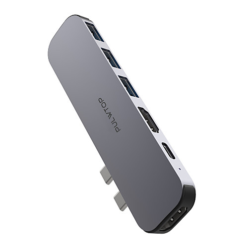 

USB C Hub USB C Adapter for Macbook Pro Air 2020 USB C to HDMI VGA SD TF Card Reader 3USB 3.0 2HDMI Type C Support Thunderbolt 3
